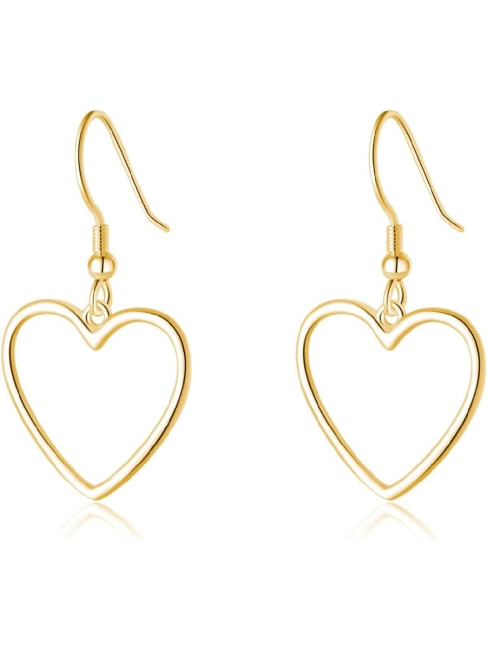 925 Sterling Silver Hollow Heart Drop Earrings for Women & Teens - Sweet Love